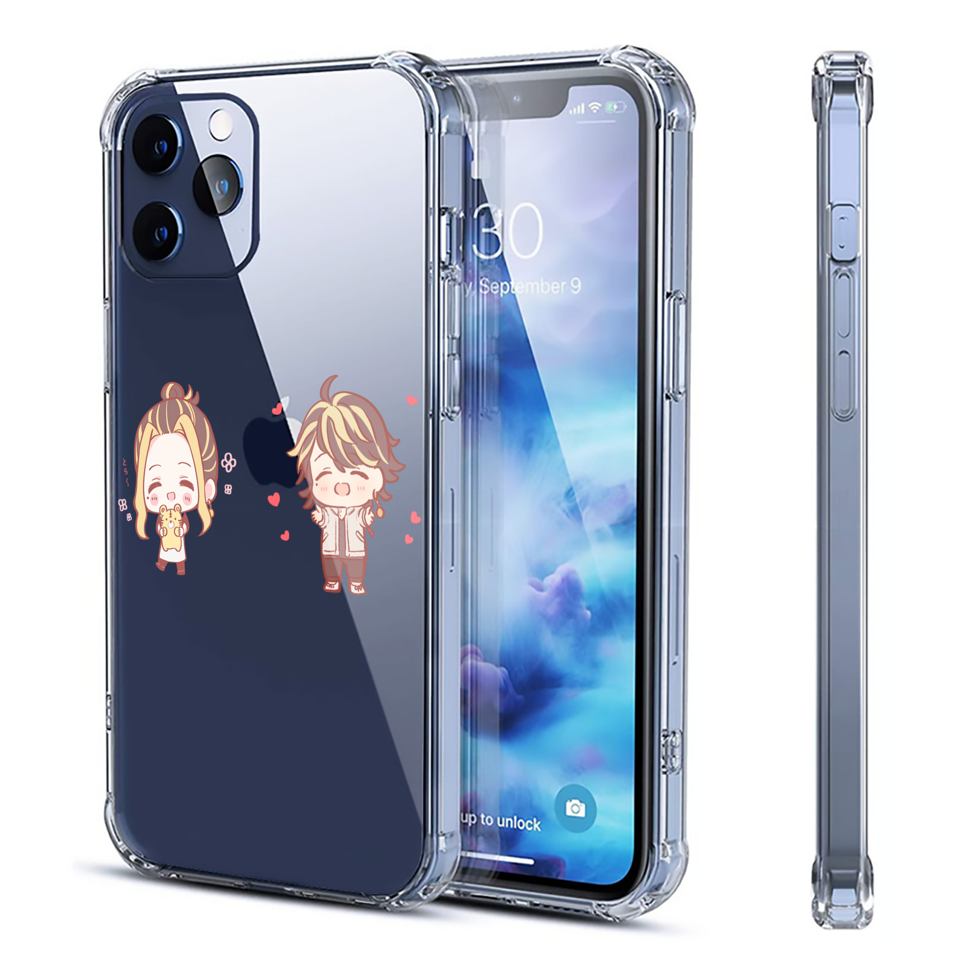 （画像用） 東京リベンジャーズ Tokyo Revengers 【iPhone 12シリーズ対応】透明スマホケース（クリアソフトケース）